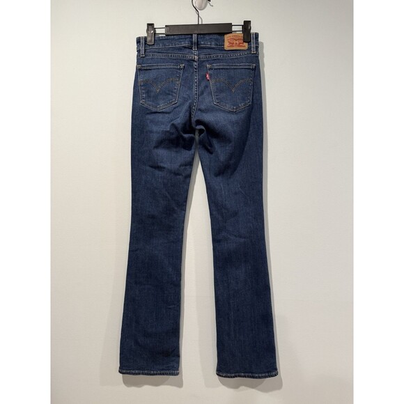 Levis 715 Bootcut Jeans Womens 26 Low Rise Denim Stretch Travel Casual - Picture 2 of 6
